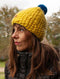 SKI LOVER Merino Wool Beanie - Yellow